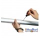 Tube en aluminium pour arrière-fond diamètre ø48mm longueur 3000mm en 3 sections - référence BGT-3