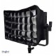 Boîte à lumière  illuStar 25x80cm pour LED illuStar LEDP-2016S avec diffuseur et grille nids d'abeilles -réf. LEDP-2016S-SBHC