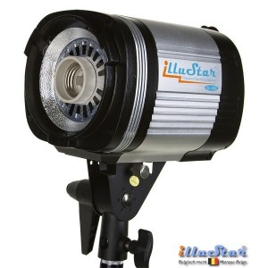 Lampe de studio professionelle illuStar avec culot E27 230V Max 500W monture Bowens-S - référence CL-500