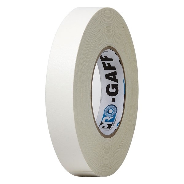 Rouleau ruban adhésif gaffer 25 mm x 54 m Blanc - GAF25403