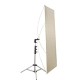 Panneau reflecteur blanc argent 89x178cm avec rotule StudioUnivers - référence 050301REF35178