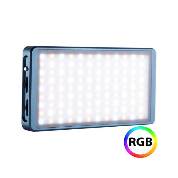 Lampe projecteur photo video LED RGB 12W Falcon Eyes PockElite F7 couleurs  variables batterie intégrée - référence LEDCF7-12W - Studio Univers