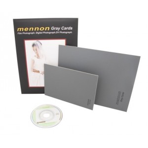Lot de deux cartes gris neutre illuStar 1x A5 et 1x 10X15cm + CD avec instructions - référence GRAYCARD