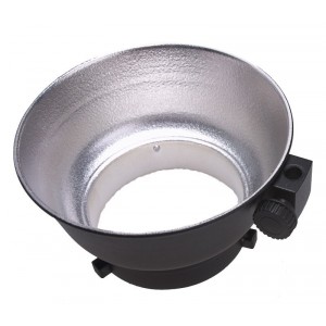 Réflecteur diamètre ø150mm avec support parapluie, pour ELFO série FX monture Bowens-S - référence J020